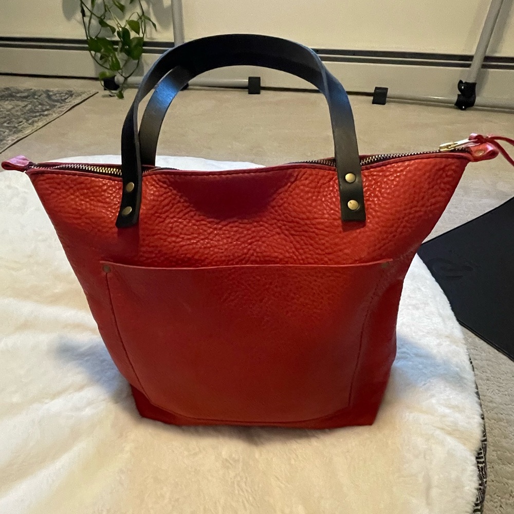 Portland, leather goods tote